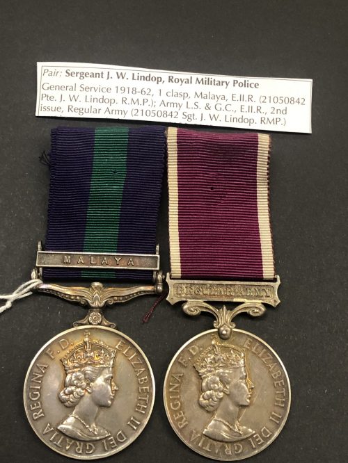 , General Service Medal Malaya & Long Service Medal , GSM Long Service scaled, Bygones Shop