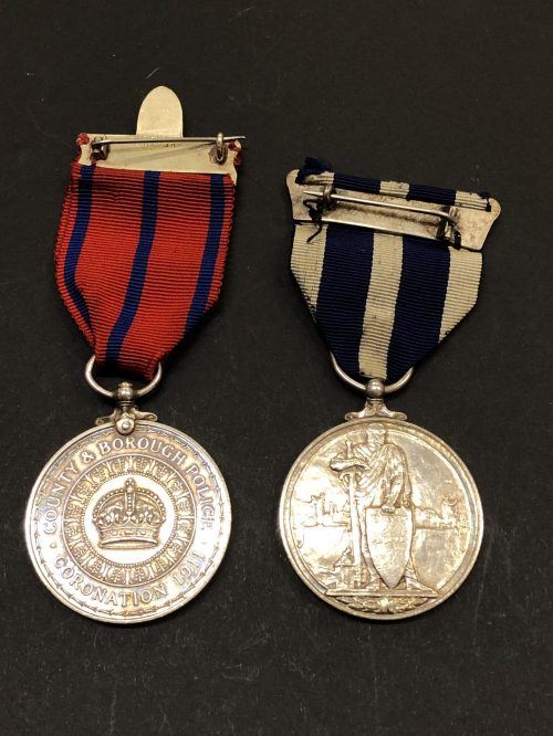 , 1911 Coronation and Police King's Medal Pair , Police Kings Medal Pair 2 scaled, Bygones Shop