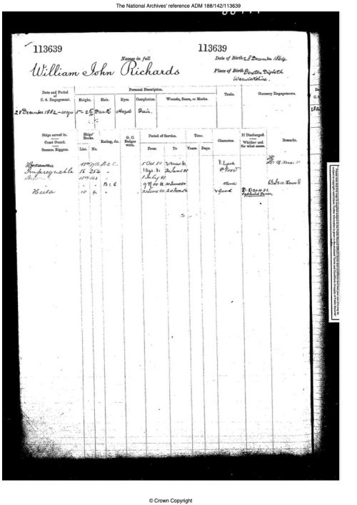 , Royal Naval Egypt 1882 Alexandria 11th July , Richards Document, Bygones Shop