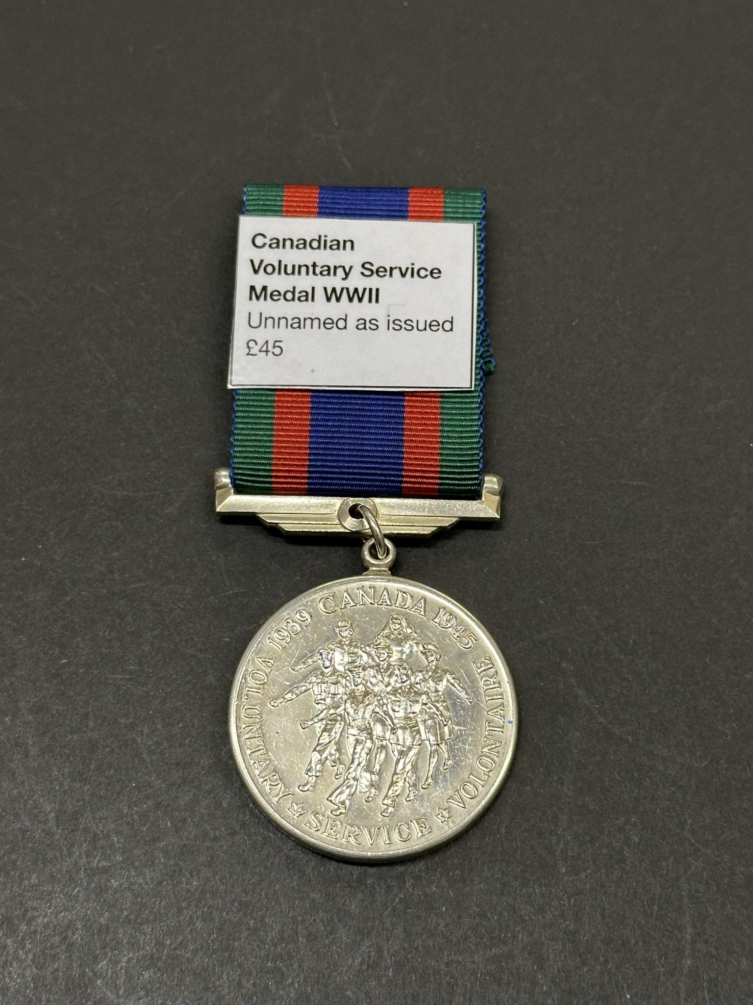 Canadian Voluntary Service Medal 1939-45 - Bygones Shop