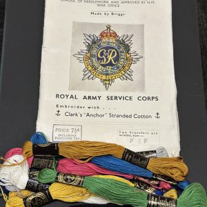 W.M.Briggs Company Crest of H.M. Services Royal Army Service Corps Unmade Embroiderer