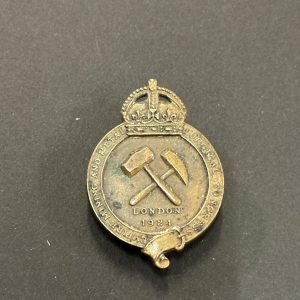 Empire Mining & Metal Lurgical Congress London 1924 Lapel Badge