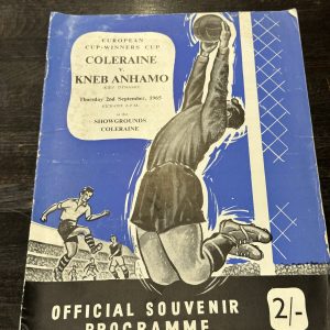 Coleraine V Kneb Anhamo September 1965 Programme