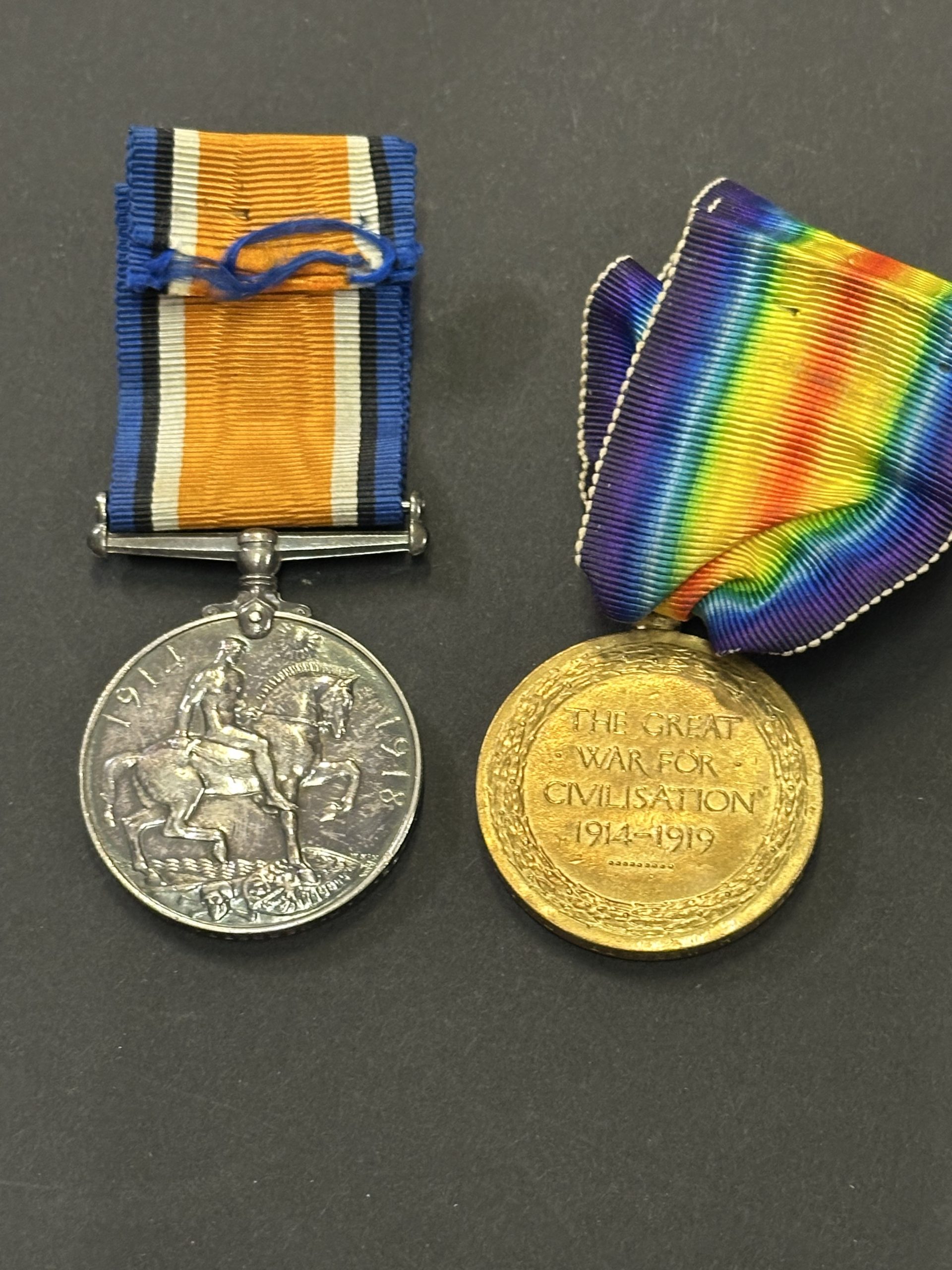 WWI Pair Merrett 3 , WW1 Pair Royal Wiltshire Yeomanry , WWI Pair Merrett 3 scaled, Bygones Shop