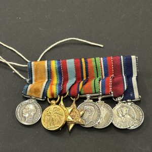 Miniature WWI/WWII Royal Naval Long Service Medal Group