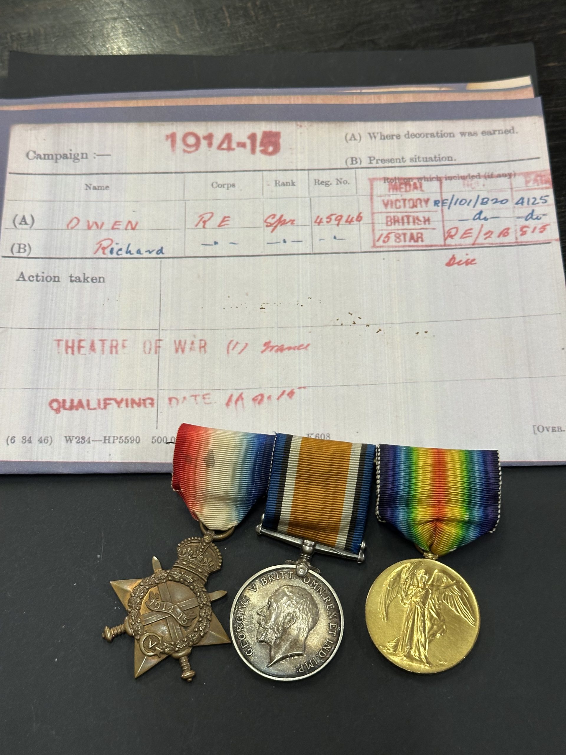 WWI Trio Royal Engineers