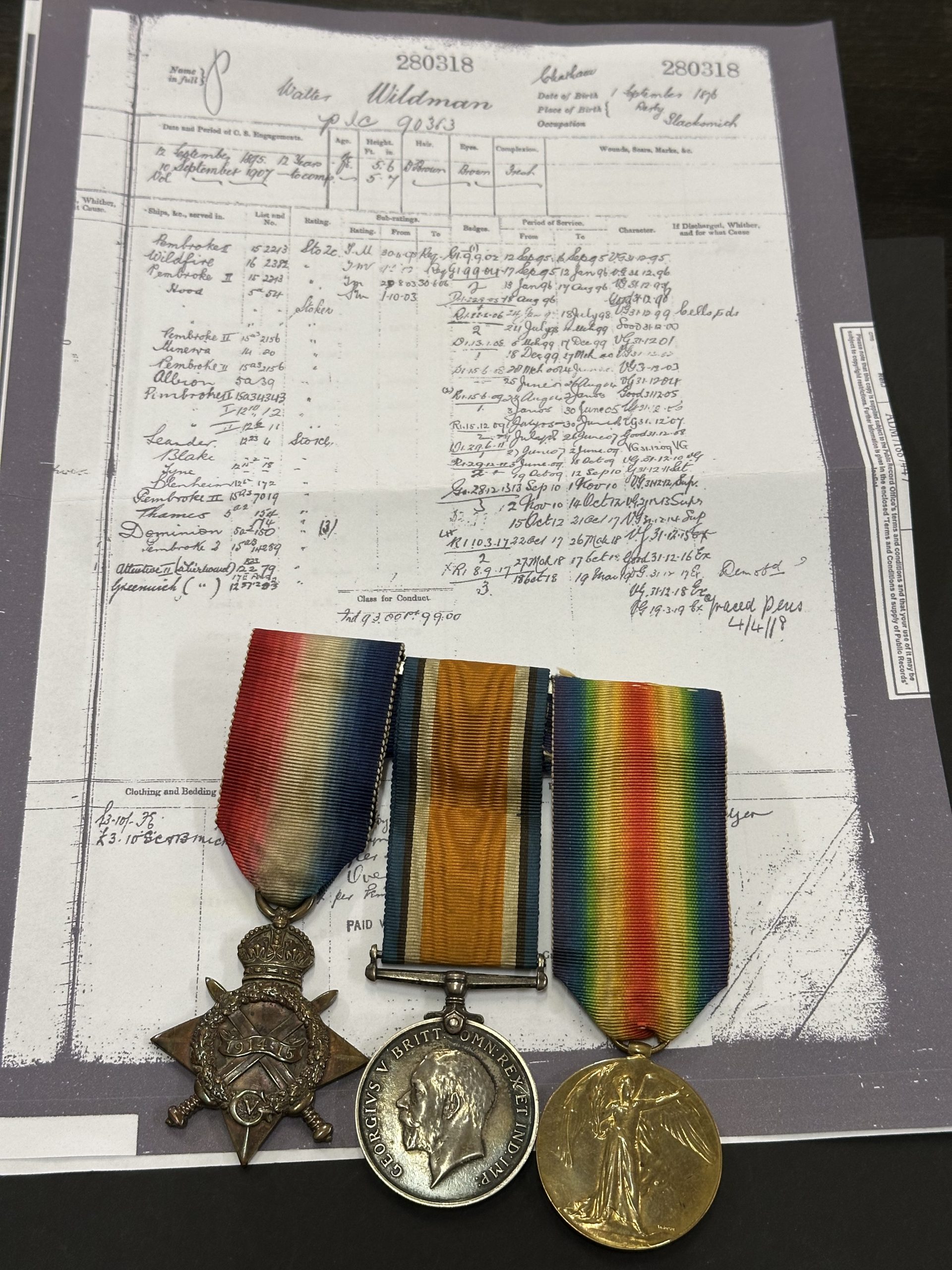 WWI Royal Naval Trio