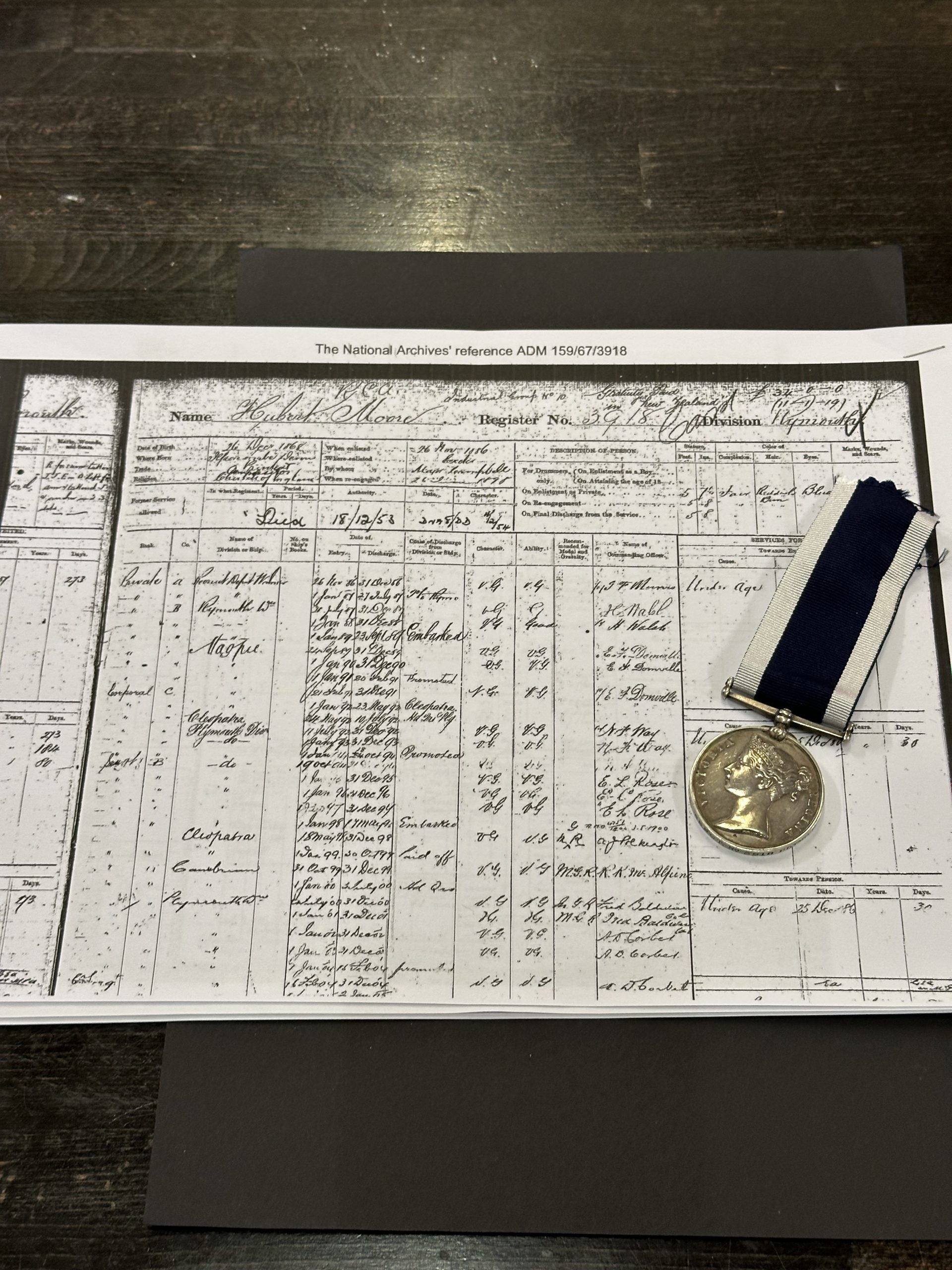 Royal Navy Long Service & Good Conduct Medal Queen Victoria