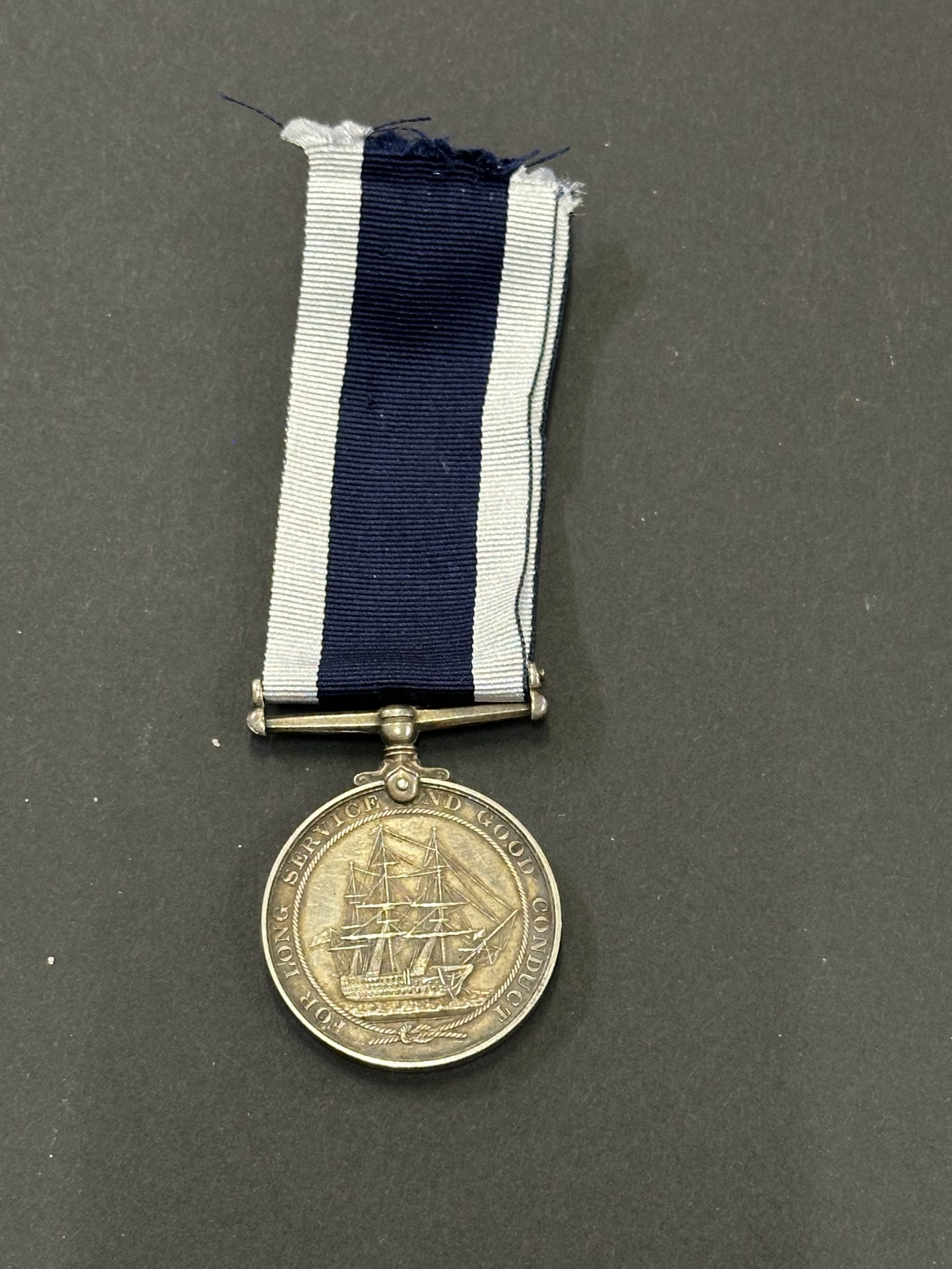 RN LSGC L.Moore 4 , Royal Navy Long Service & Good Conduct Medal George VI 1937-48 , RN LSGC L.Moore 4 scaled, Bygones Shop