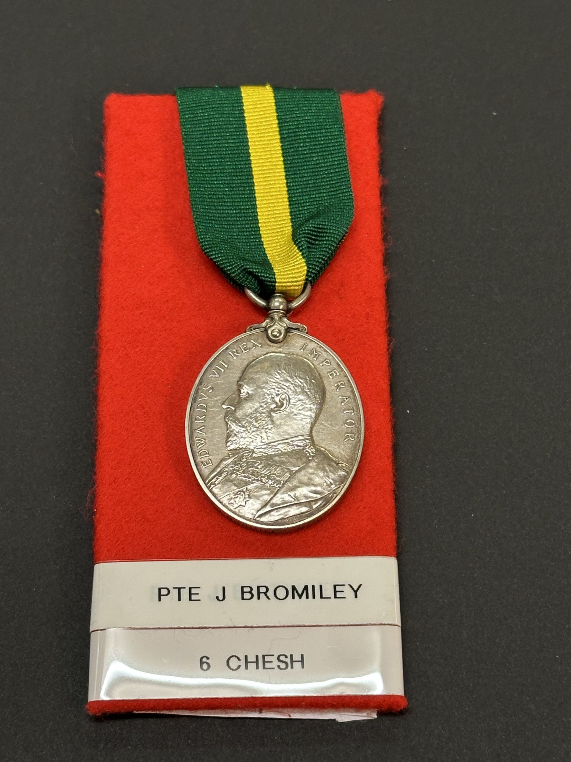Territorial Force Efficiency Medal 1908 Edward VII