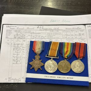 Royal Marine Light Infantry WWI Trio & Metropolitan Police 1911 Coronation Medal
