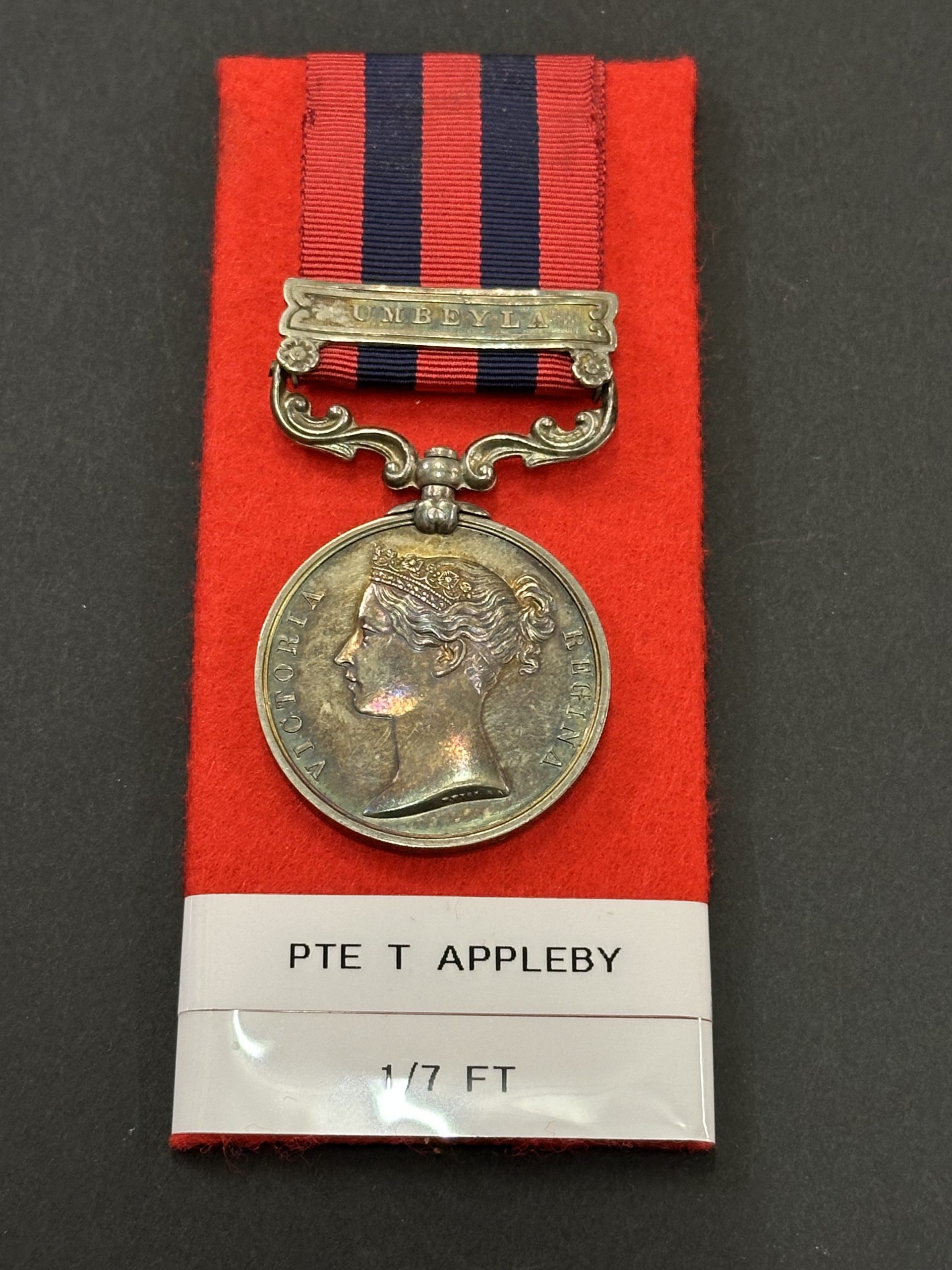 India General Service Medal 1854 Clasp Umbeyla