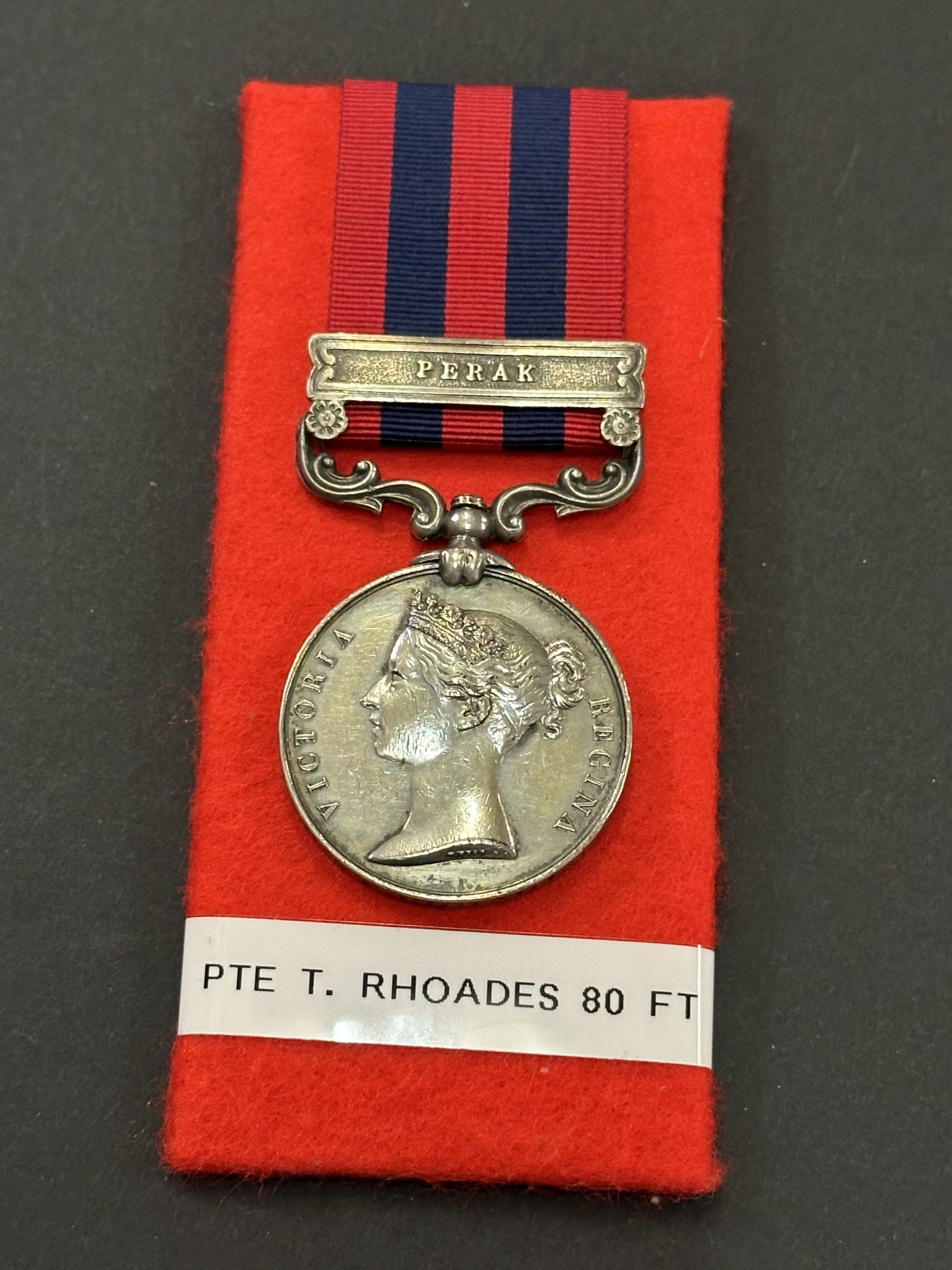 India General Service Medal 1854 Clasp Perak