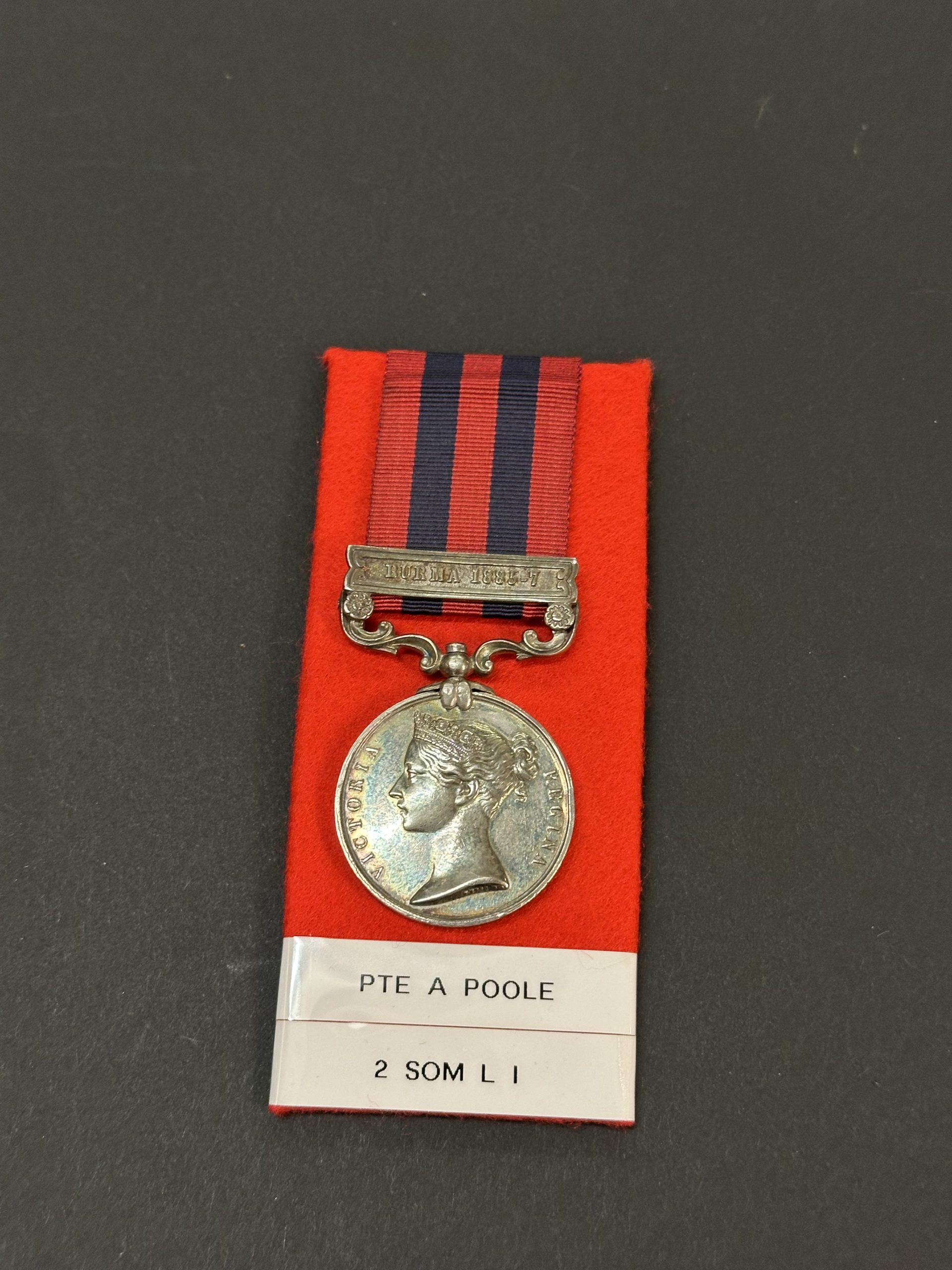 India General Service Medal 1854 Clasp Burma 1885-7