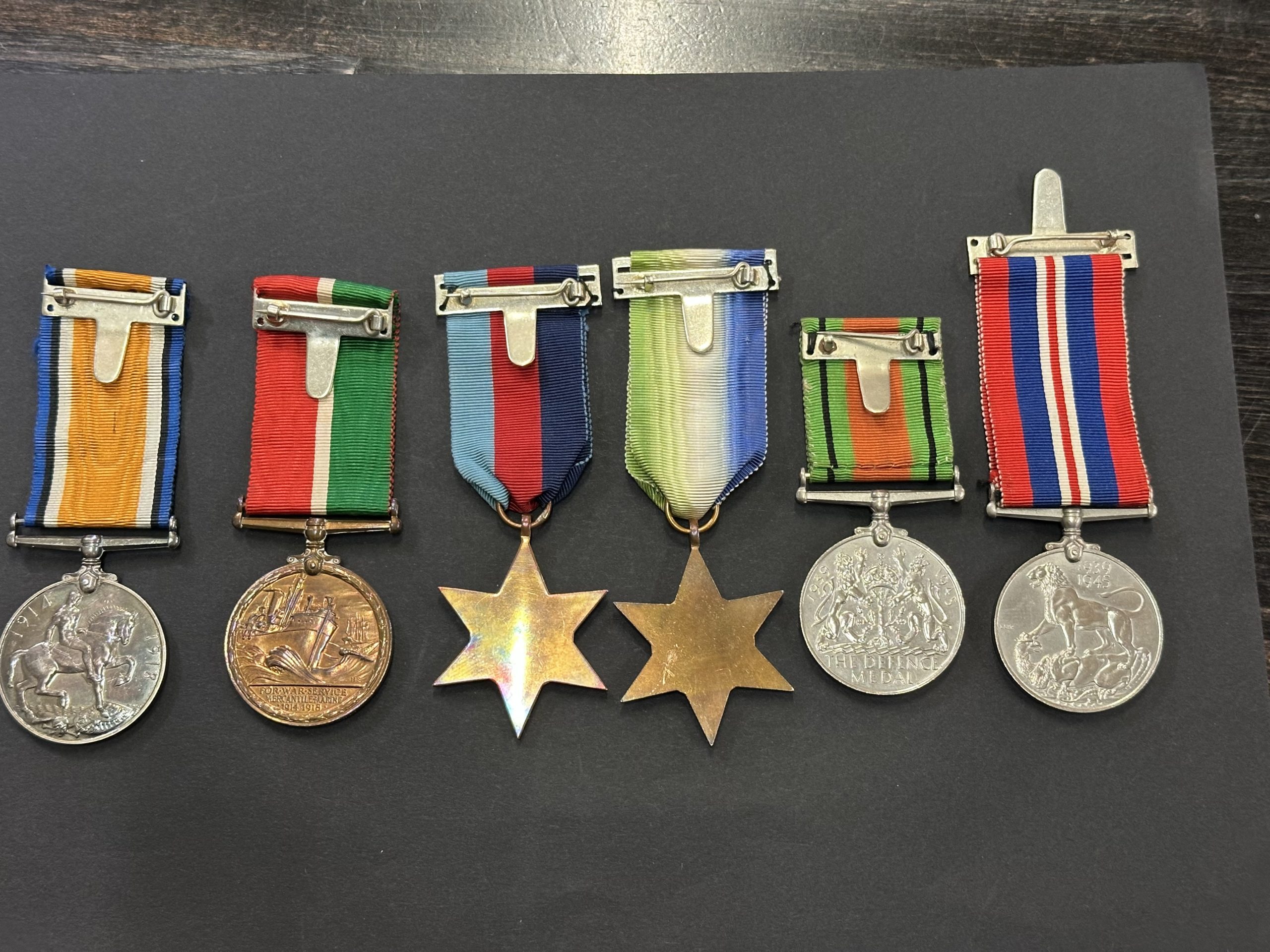Mercantile Marine WWI:II Group Fyall 3 , WWI/WWII Mercantile Marine Group to a First Mate with Service at Dunkirk April 1940 , Mercantile Marine WWIII Group Fyall 3 scaled, Bygones Shop